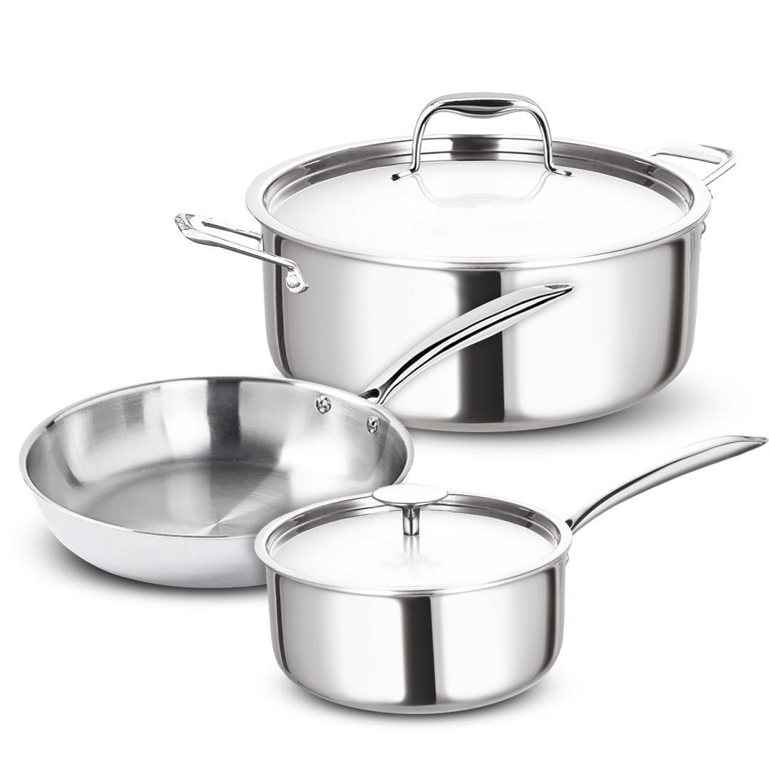 Set de Bucătărie de Inox 5 Piese + Set de Cuțite Cadou Set de Bucătărie de Inox 5 Piese + Set de Cuțite Cadou